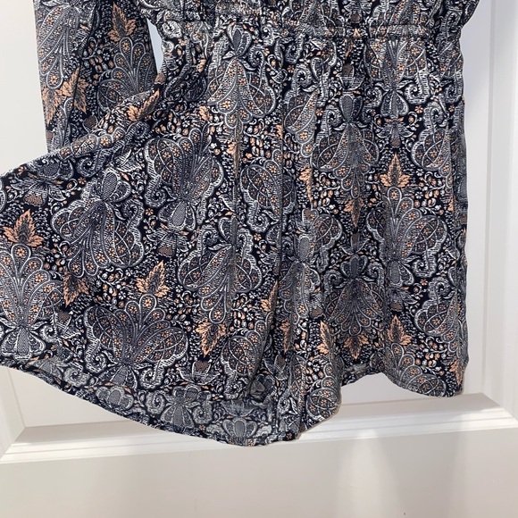 Chic Paisley Long Sleeve Romper - Picture 8 of 8